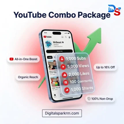 YouTube Combo Package ( Subscriber+ Views+ Likes+ Comment+ Share)